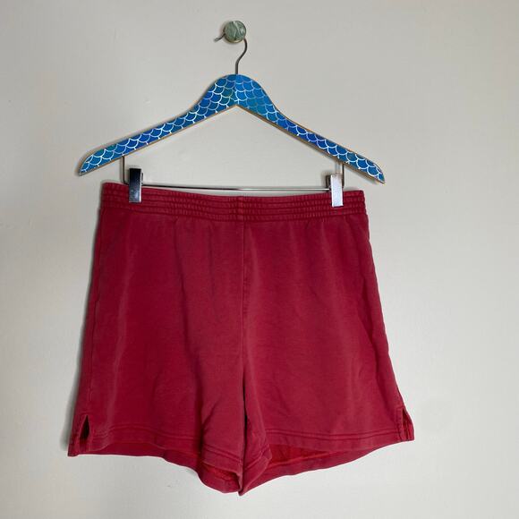 AIRITZIA TNA Faded Red Airy Fleece Mid-Thigh Shorts Size Large - Picture 7 of 7